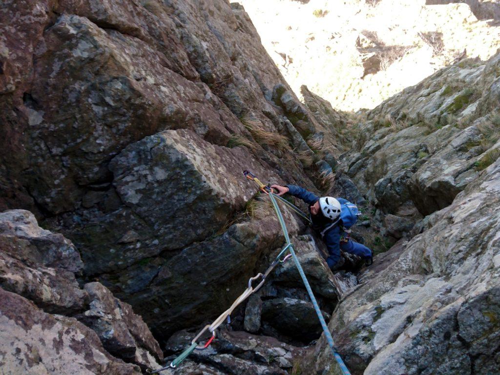 l&#039;ultimo pezzo del diedro è bello verticale