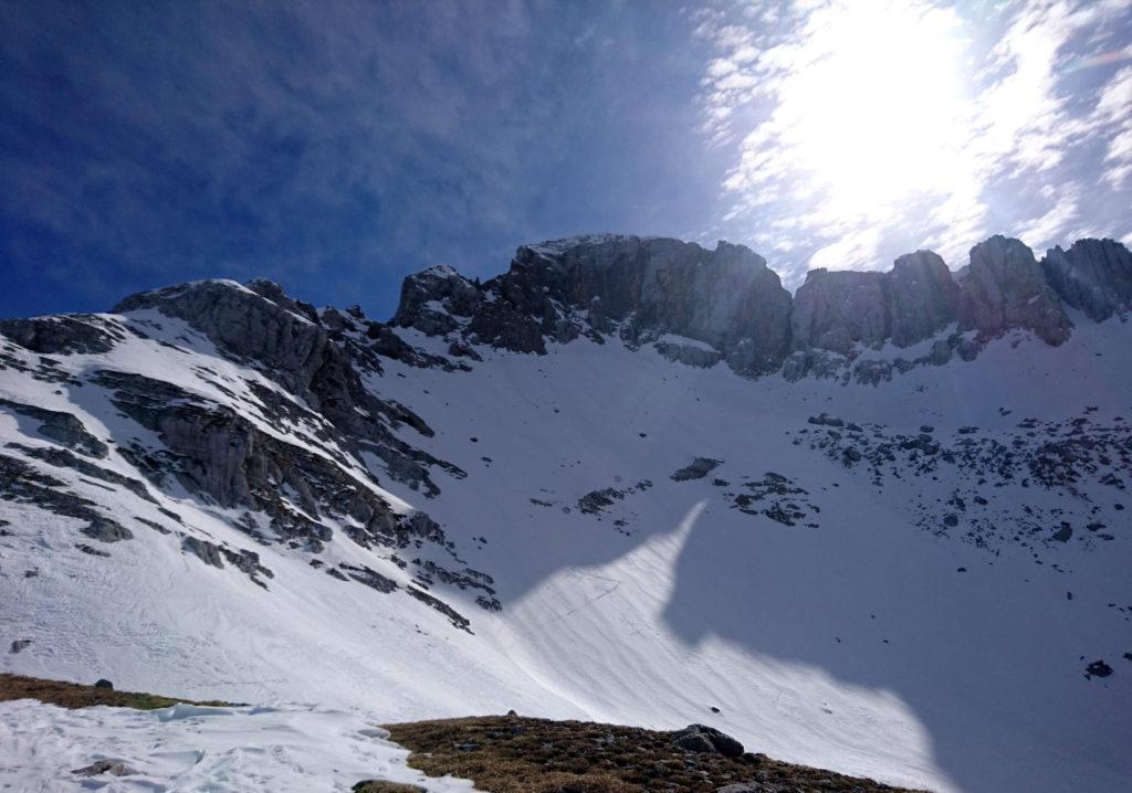 il versante Nord dell'Arera