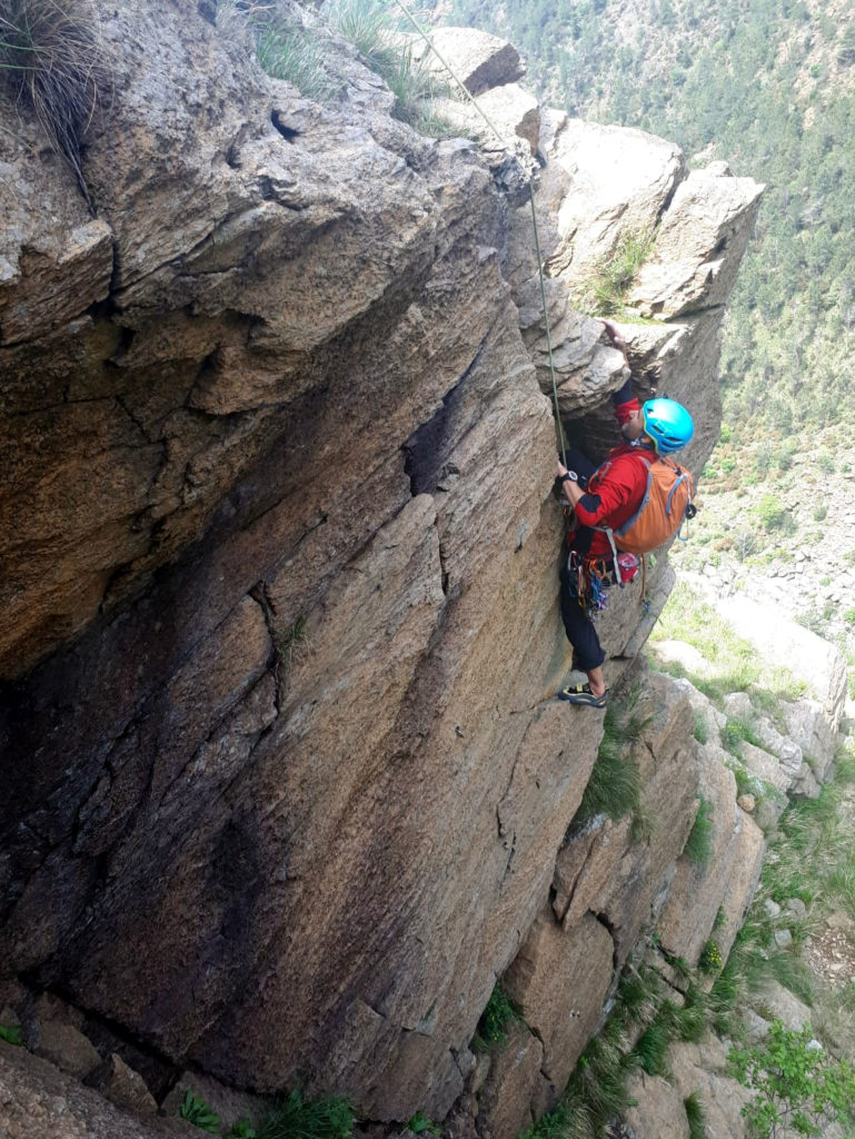 Paolino sul primo tiro in versione difficile della Via