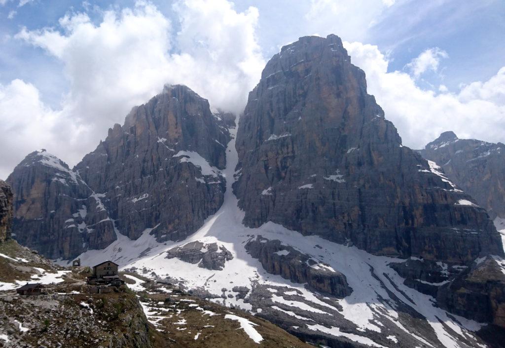 Arrivati in vista del Brentei, il Neri si vede in tutto il suo splendore