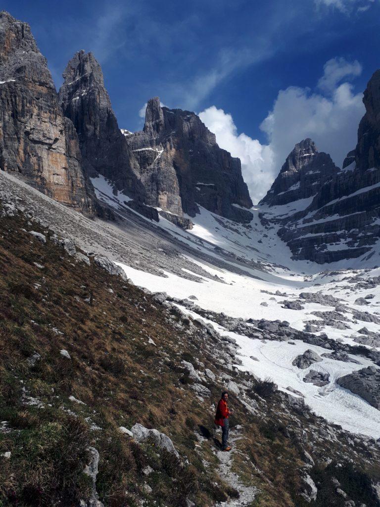 Andiamo in avanscoperta lungo la traccia che dovremo percorrere il mattino seguente