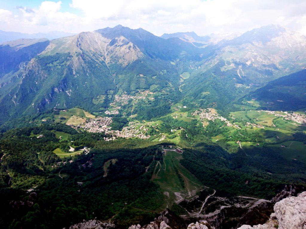 bellissimo panorama verso Oltre il Colle