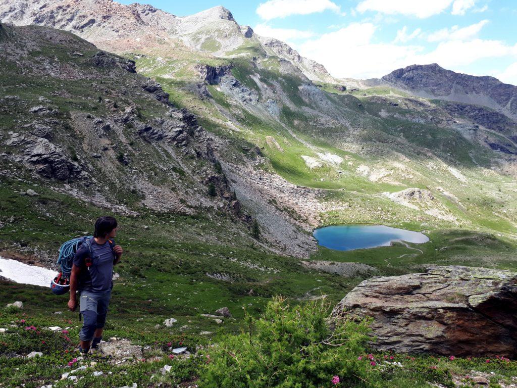 il bel laghetto alpino sull'altopiano del Bec Raty