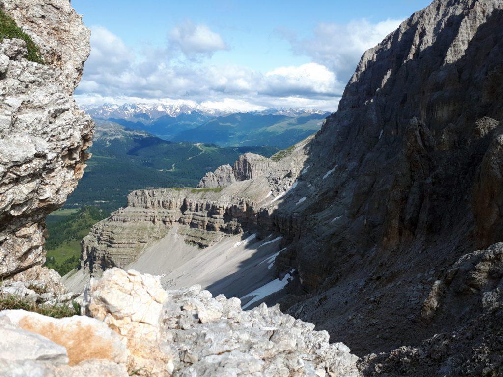 il panorama è da subito grandioso!