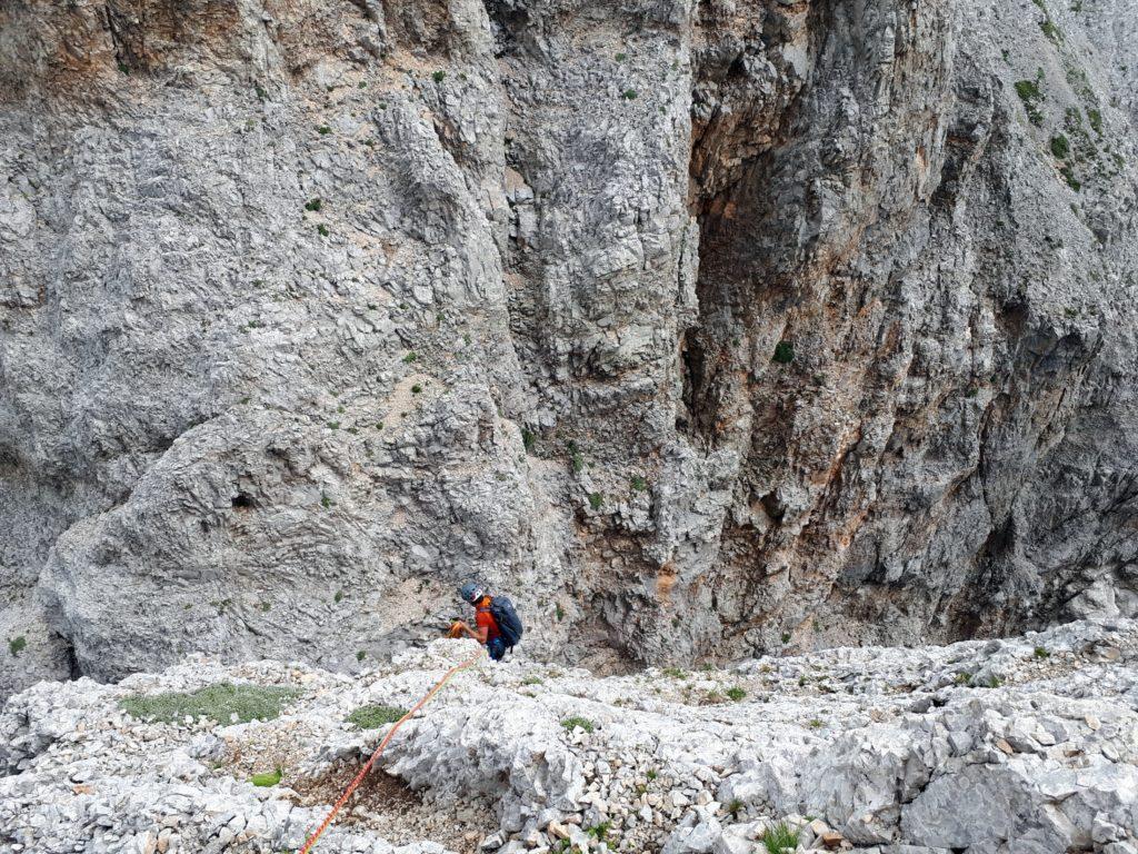 con tre calate si raggiunge l'intaglio