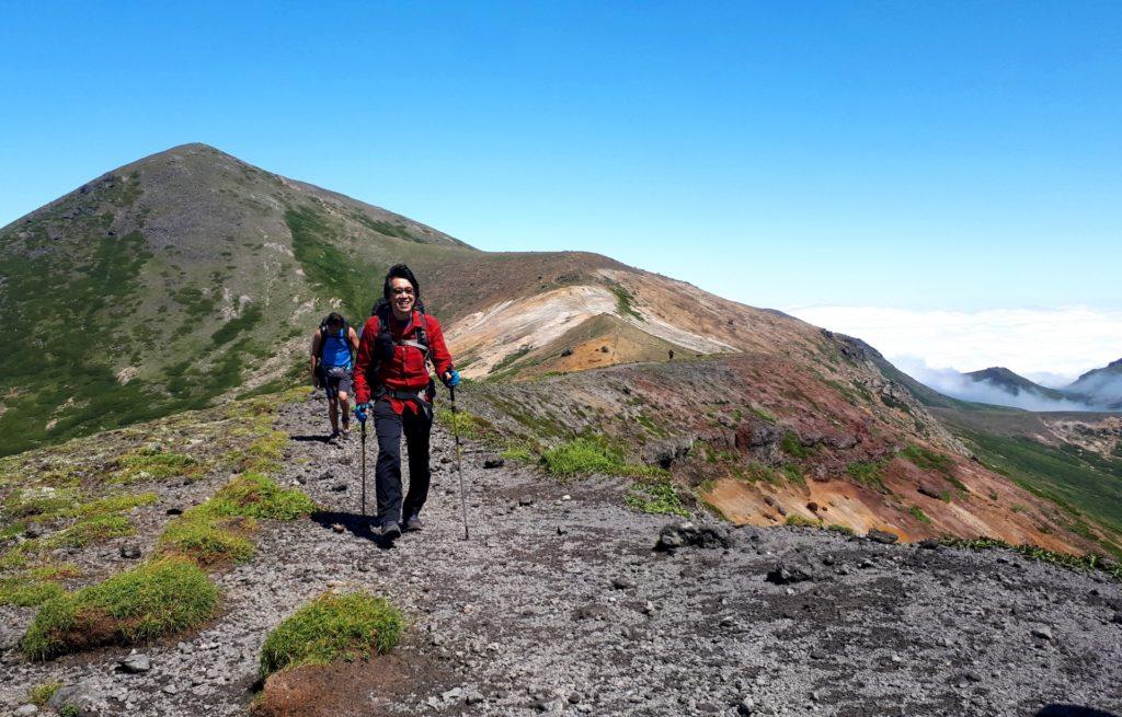 dietro di noi l&#039;Hokuchokindake appena risalito