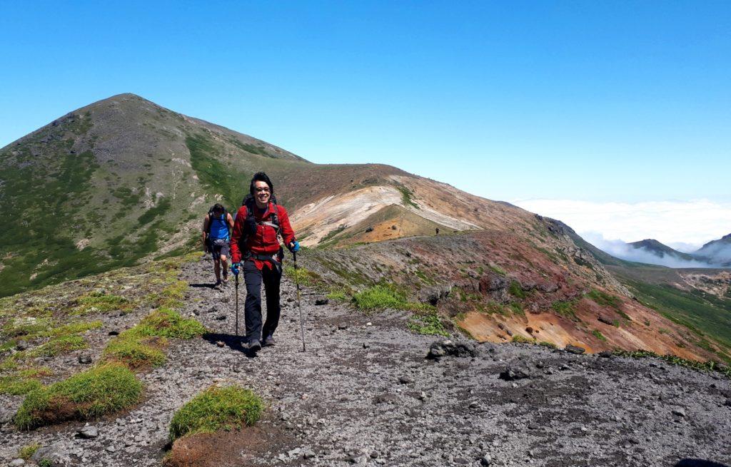 dietro di noi l'Hokuchokindake appena risalito