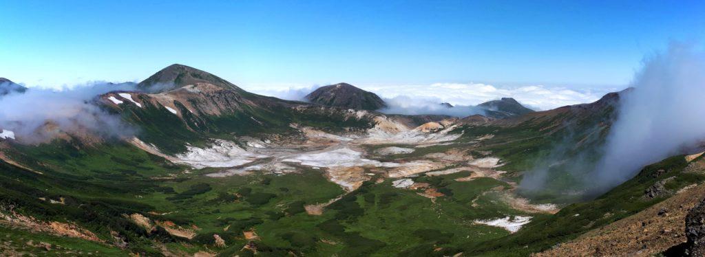 bellissima vista, mozzafiato, dell'Ohachidaira Caldera