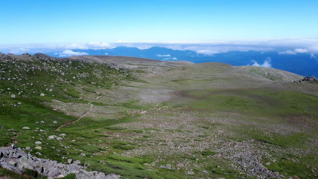 la "prateria" alla base dell'Hakuundake