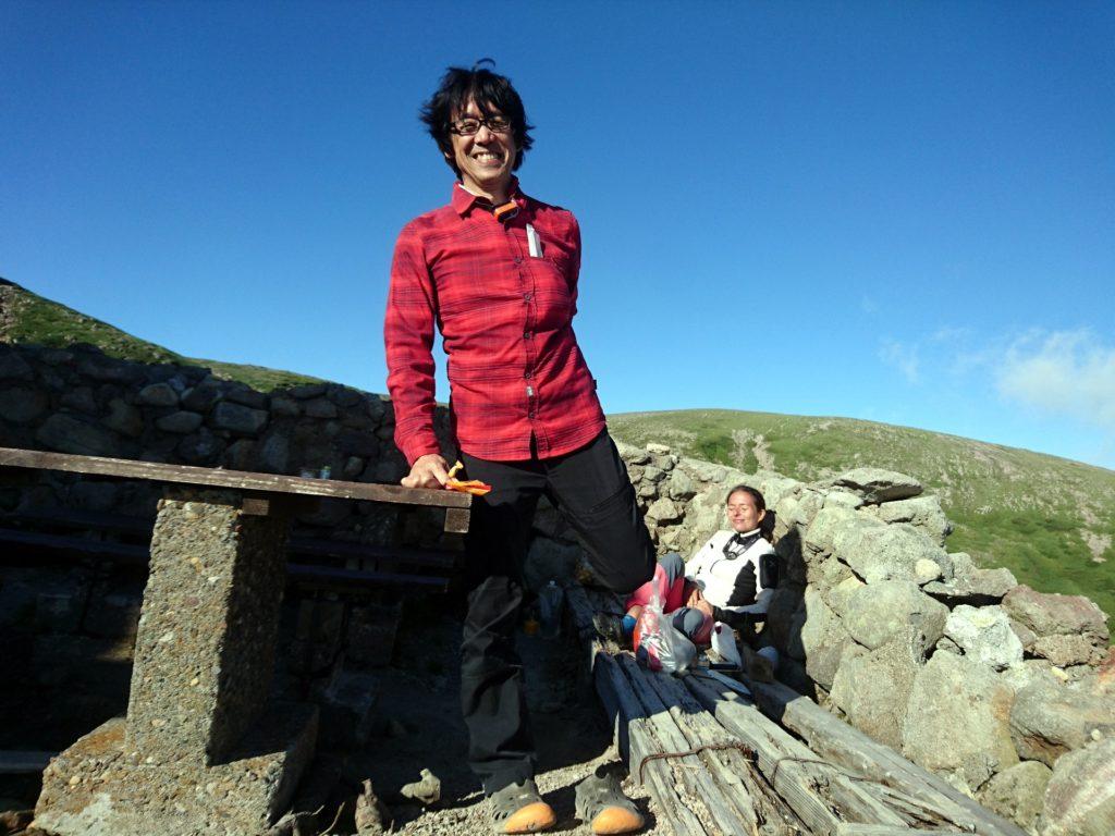 un po&#039; di streching e relax dopo aver camminato tutto il giorno!