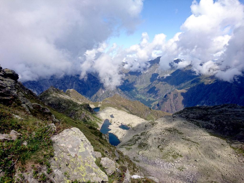 la vista dei laghi di Trivera, sempre più affascinante