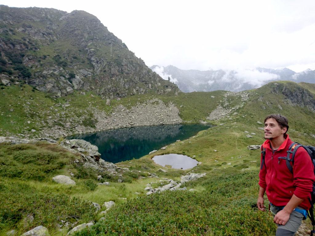 quasi raggiunta la bocchetta, sulla via del ritorno... e piove!