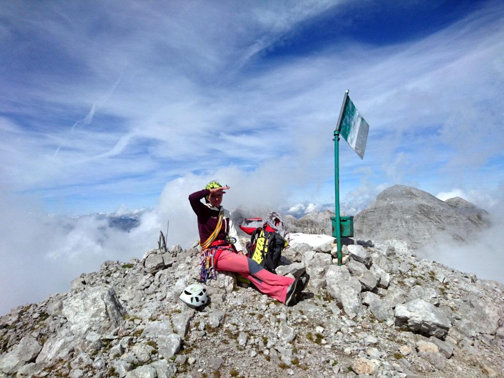 Erica in vetta si gode il suo meritato riposo