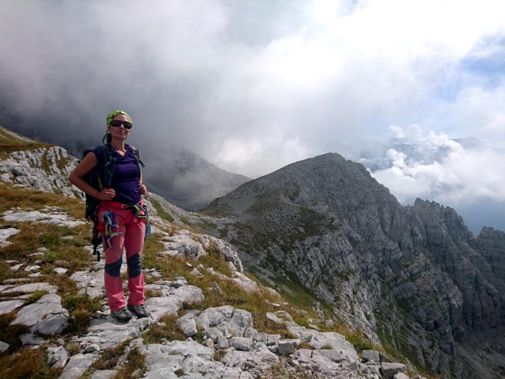 Erica poco prima del passo che ci riporterà in val Gelada