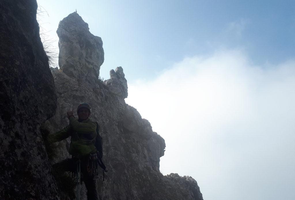 Subito dietro di me la cima del Campaniletto con relativa madunina di vetta