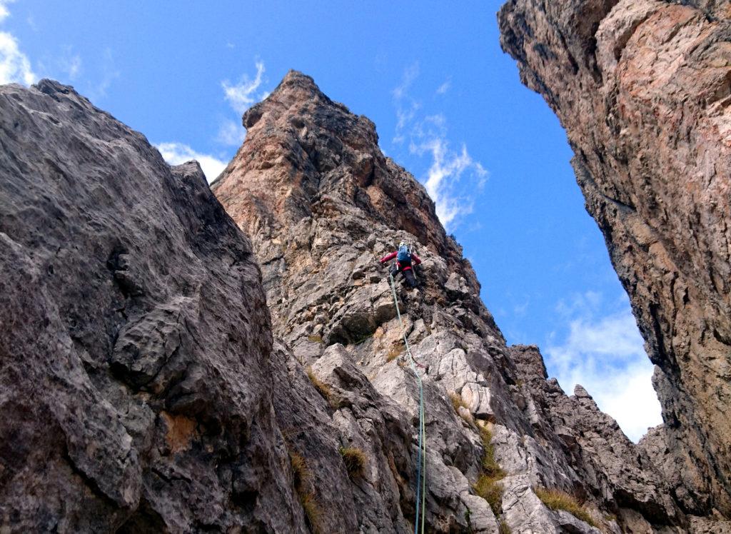 Erica sul quinto tiro pochi metri prima del camino nero