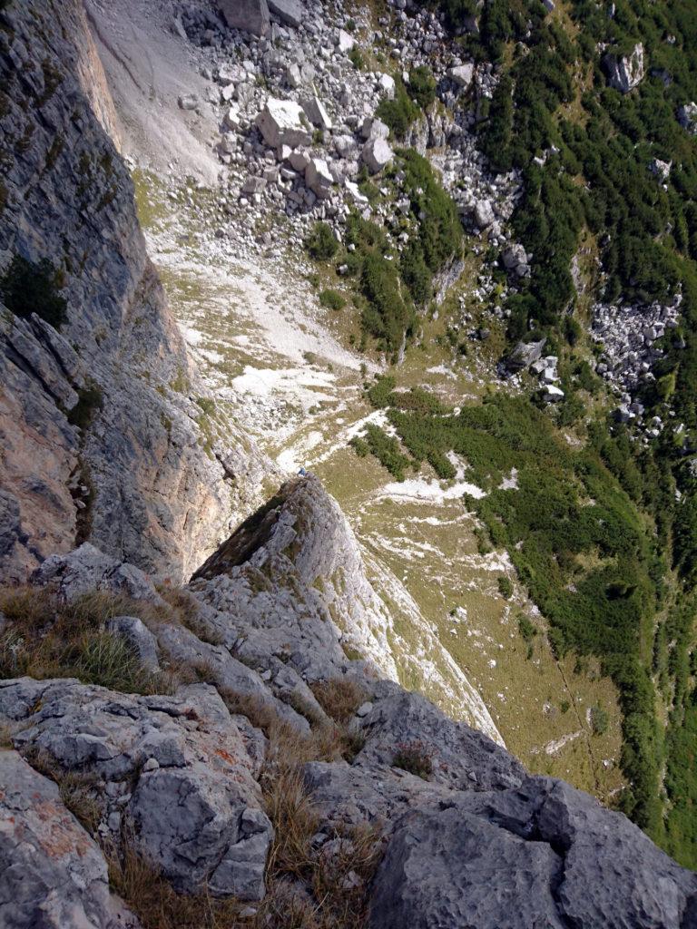 Siamo quasi in cima e c&#039;è un&#039;esposizione pazzesca