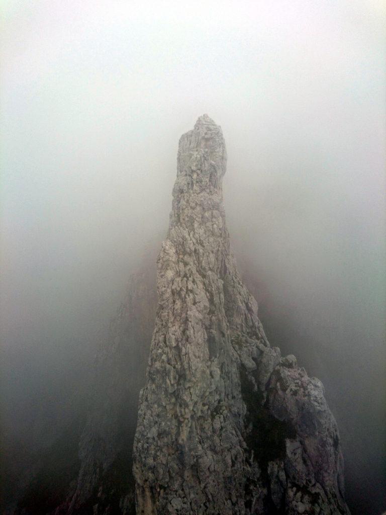 Il Campaniletto visto di fronte a noi, dalla cima della Lancia