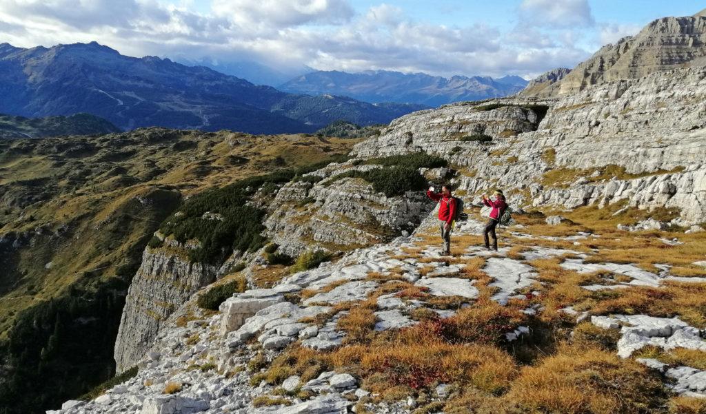 Impegnatissimi a cercare di cogliere il Brenta mentre pian piano si colora di rosa