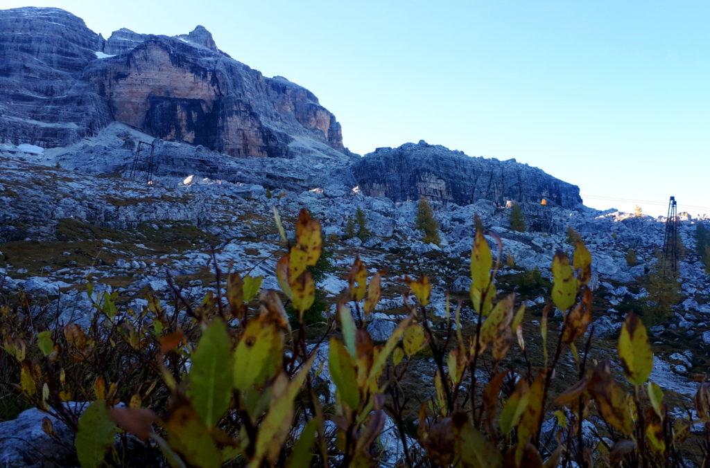 siamo quasi al Rifugio Tuckett ed il sole sta sorgendo anche per noi