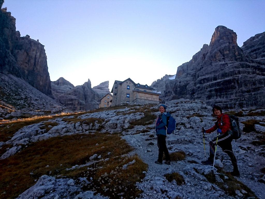 il Tuckett baciato dal freddo sole autunnale