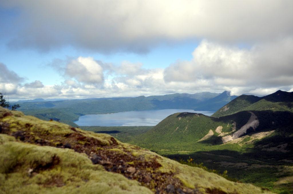 vista del lago Shikotsu