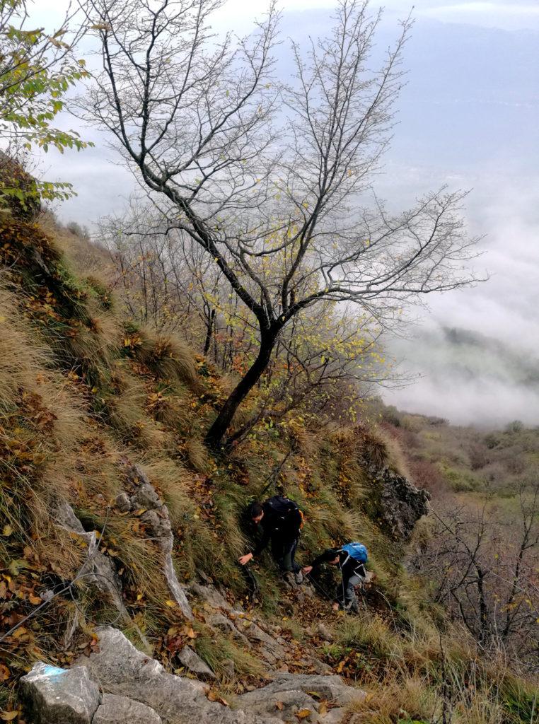 il pezzo &quot;ferrato&quot; del sentiero