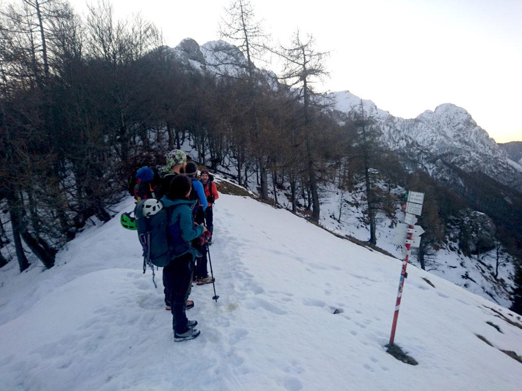 Bocchetta di Prada: si prosegue in direzione dell&#039;omonimo arco