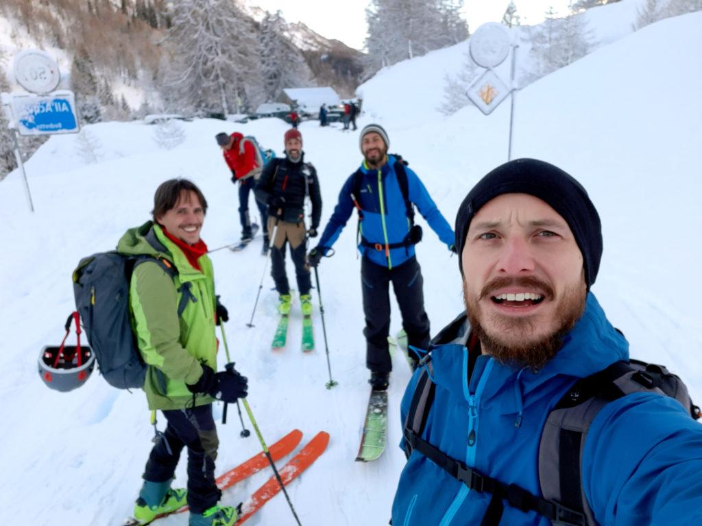 Il gruppo pronto a partire verso lidi ignoti