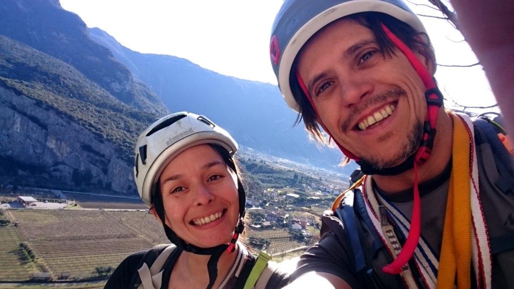 selfie al termine del secondo tiro. Ci stiamo divertendo e c'è anche un bel sole caldo