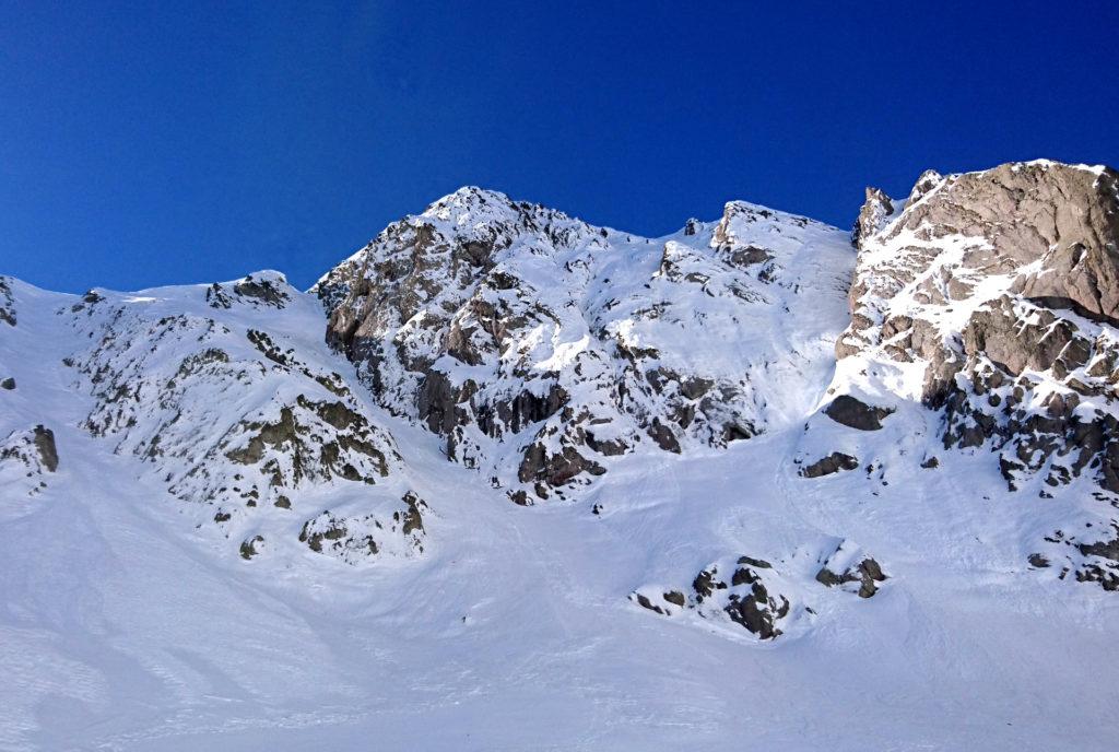 il canale nord est del Tre Signori. Doveva essere il nostro obiettivo di oggi ma siamo arrivati troppo stanchi all'attacco