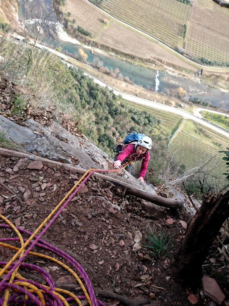 Erica in uscita dall'ultimo bellissimo tiro