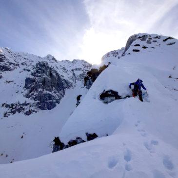 Cresta Nord all’anticima ovest della Cima Menna: tentativo e ritirata rocambolesca