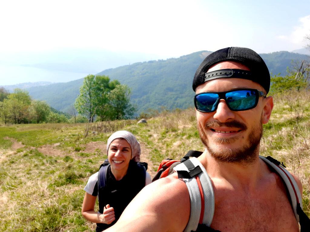 L'immancabile selfie di Beach con la povera Gaia che oggi ci maledirà tutti quanti per la fatica che le faremo fare