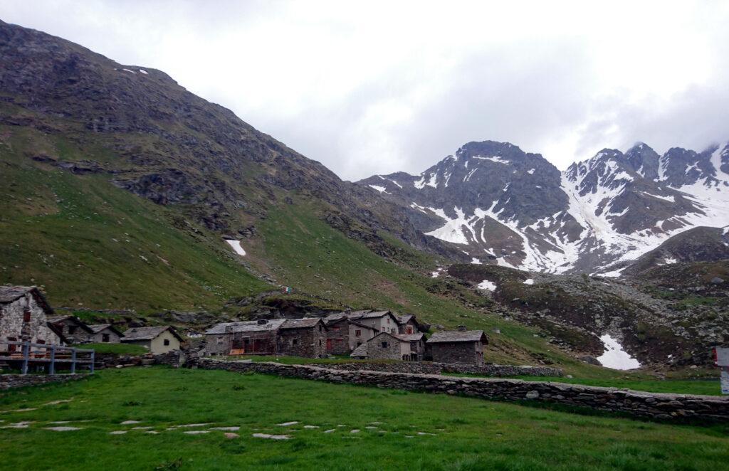 Eccoci finalmente all&#039;Alpe Angeloga. Ora dobbiamo trovare un posto dove piantare le tende