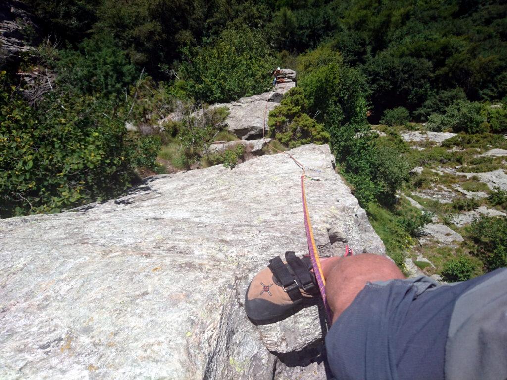 Vista dall'alto del quarto tiro