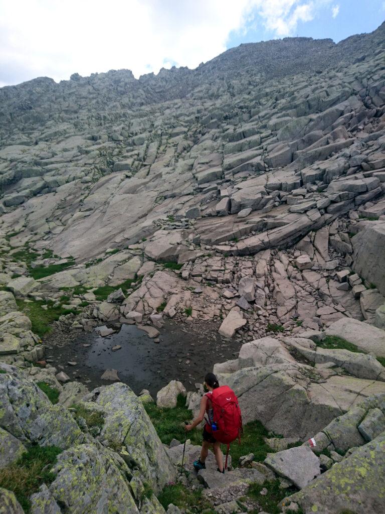 il Lago dei Pieroni: fondamentalmente una pozza, ma siamo troppo stanchi per proseguire anche perchè il prossimo pit stop è troppo troppo lontano