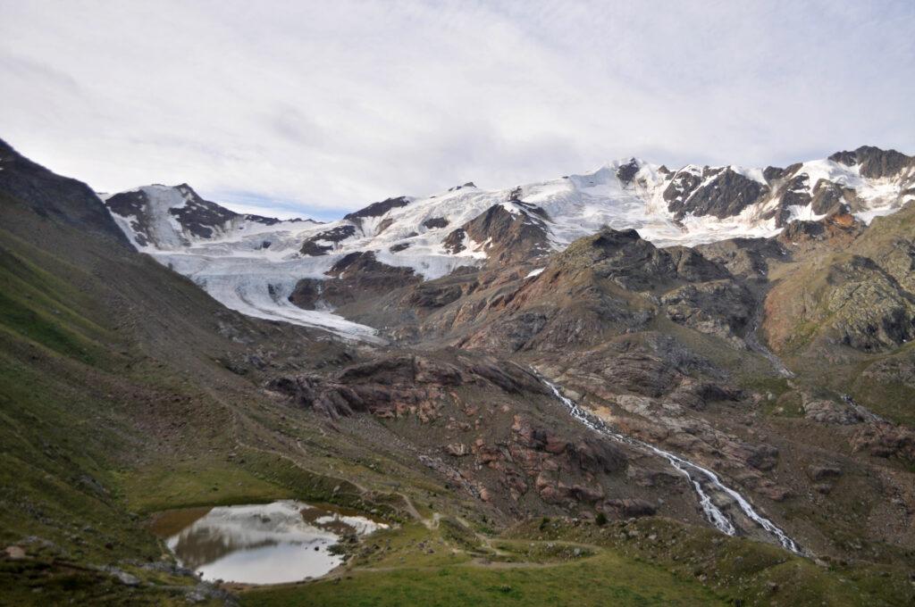 il Ghiacciaio dei Forni, visto dal Rifugio Branca