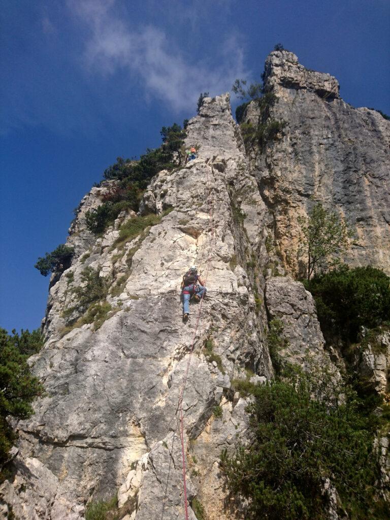 Erica sul terzo tiro: mi raccomando... passi corti...