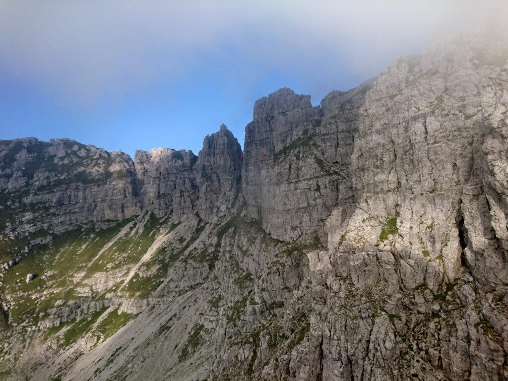 Vista dello Zuccone Campelli dall'arrivo della nostra via