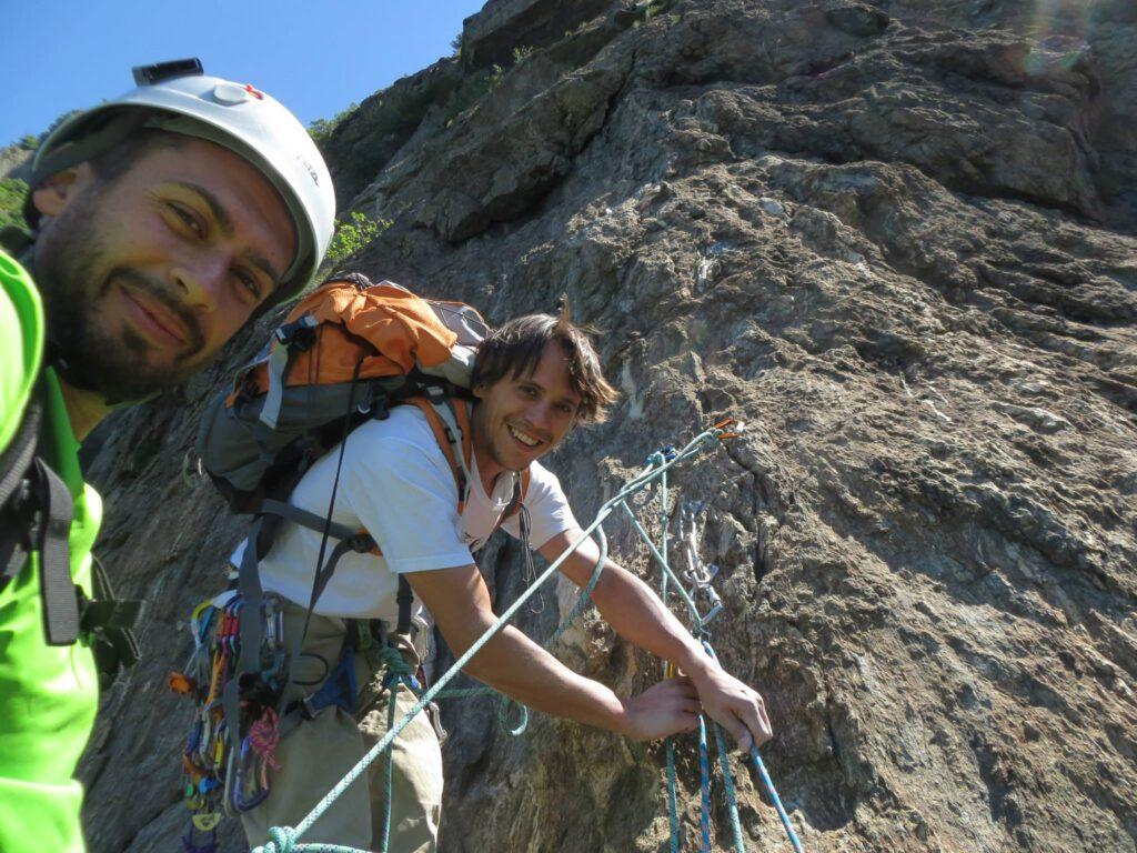 Altro selfie di sosta mentre attendiamo l'arrivo del Gallo