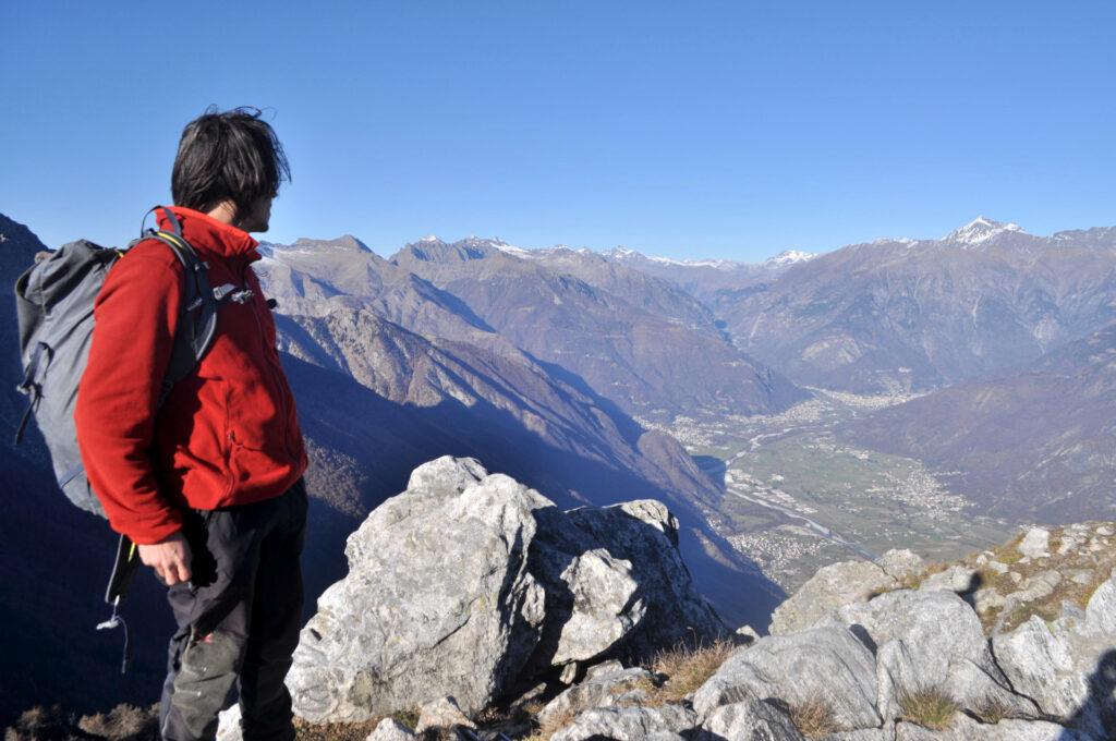 e dall'altra parte la Val Chiavenna: verso l'infinito e oltre!