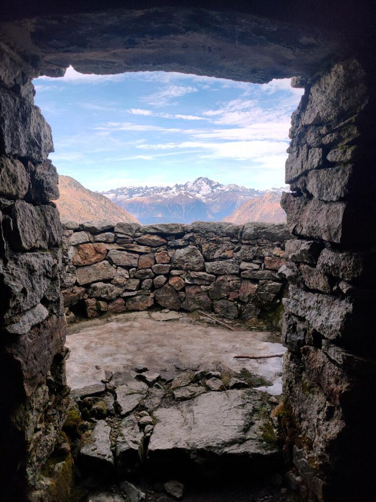 Terrazza con vista ? No , trincea della linea Cadorna, Prima Guerra Mondiale