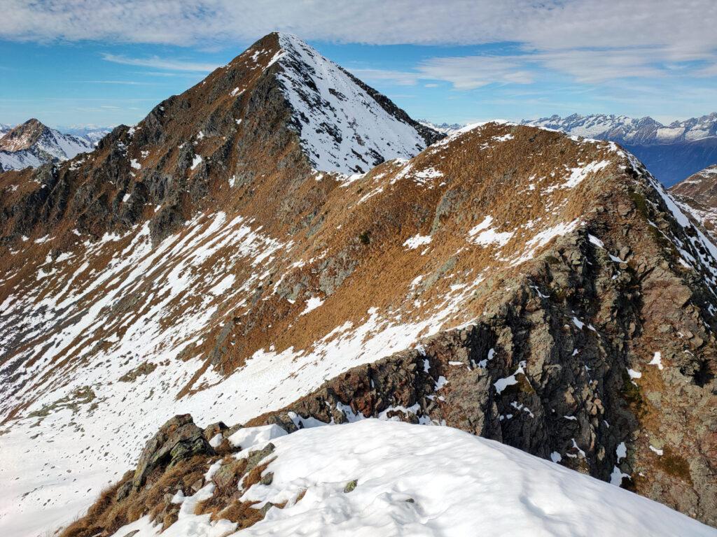 L&#039;ultima parte della cresta per il monte Toro