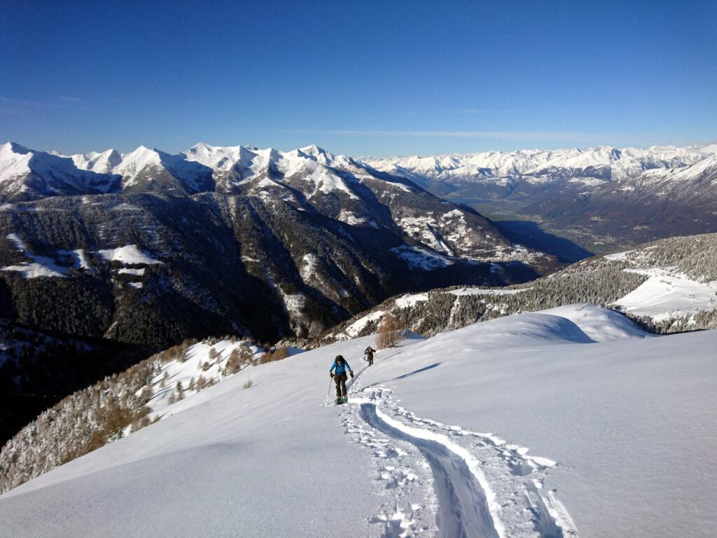 guardando verso la Valtellina