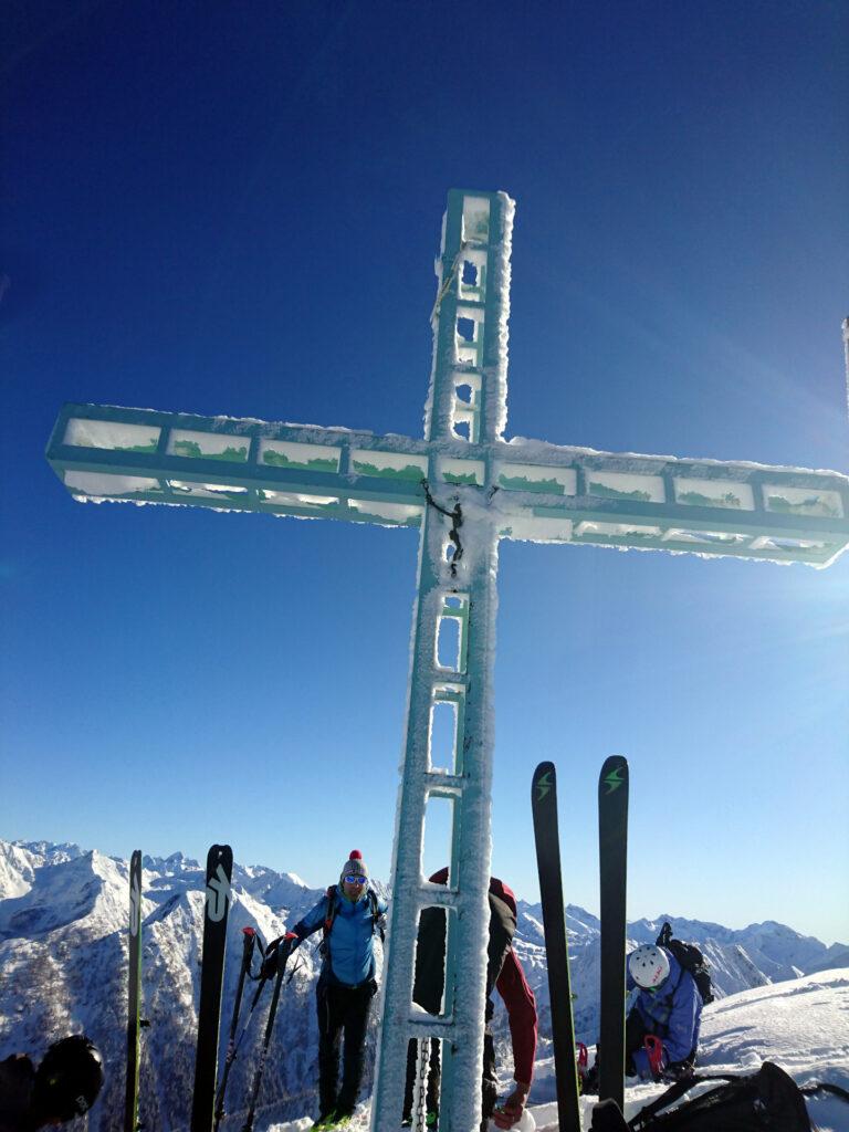 croce raggiunta, bella ghiacciata