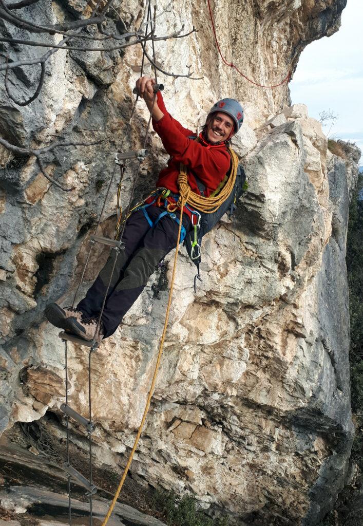 Gab sulla scala sospesa