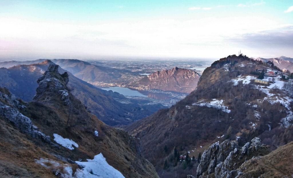 Quasi all&#039;attacco, godiamo di questa splendida vista sui laghi lariani