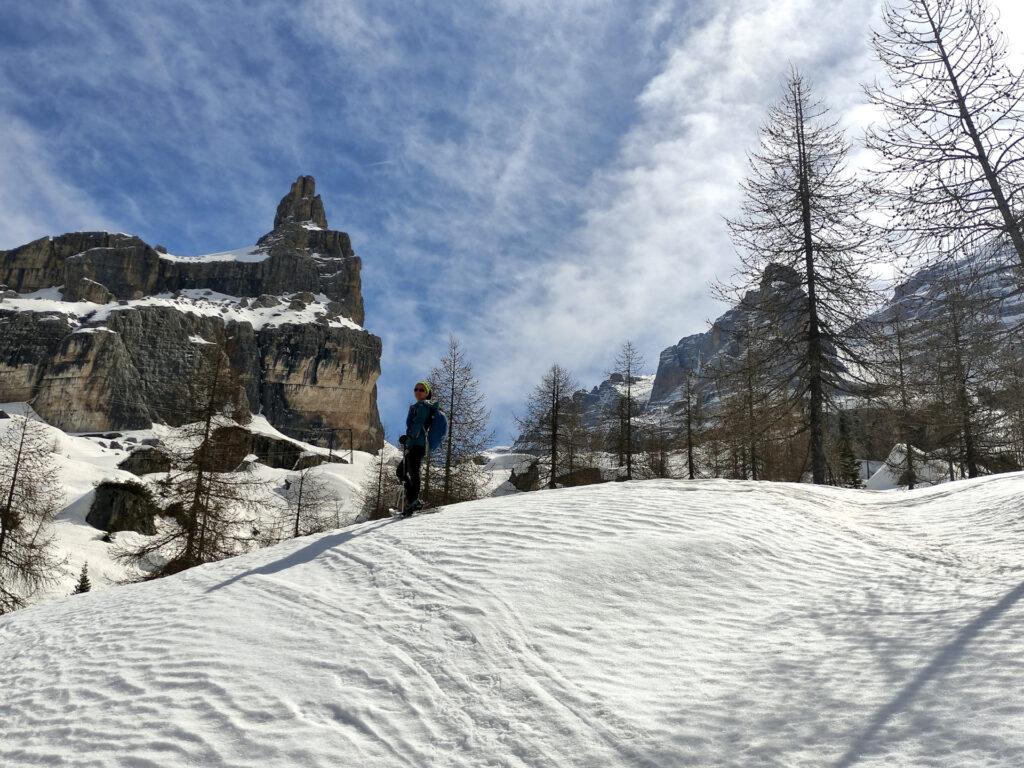 Erica e la sagoma del Castelletto Inferiore