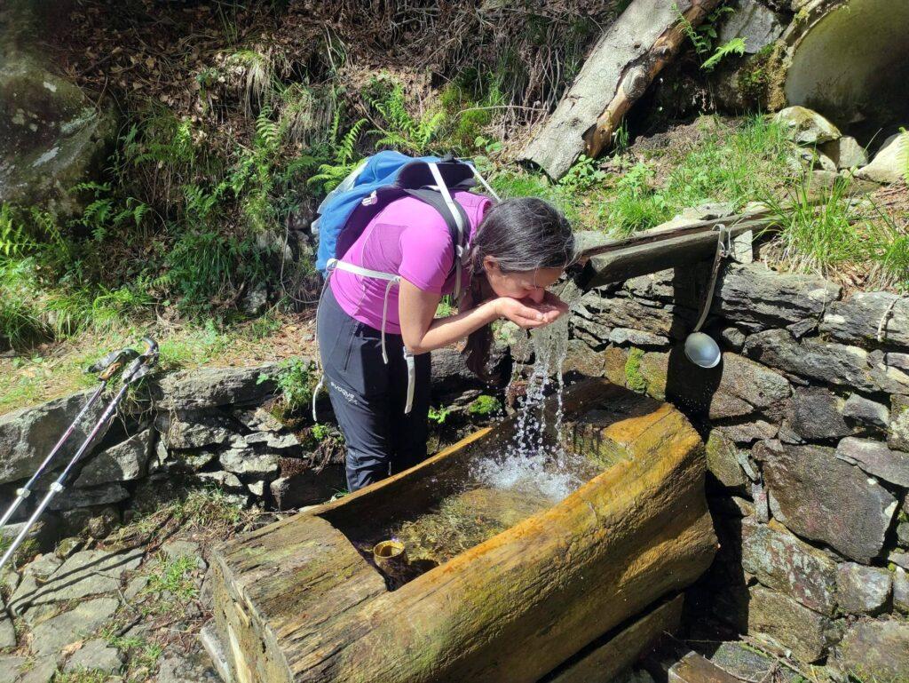 Questa zona è molto ricca d'acqua e si trovano diverse fontanelle